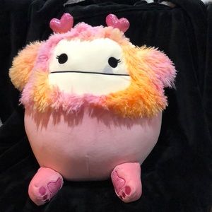 New Squishmallows 16" Valentine’s Day Caparinne the Pink Bigfoot